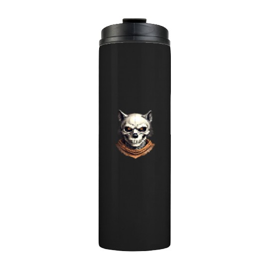 Mystic Werewolf Skull Illustration Thermal Tumblers