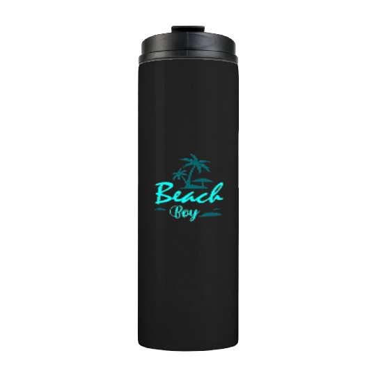 Neon Beach Boy Nostalgia Design Thermal Tumblers