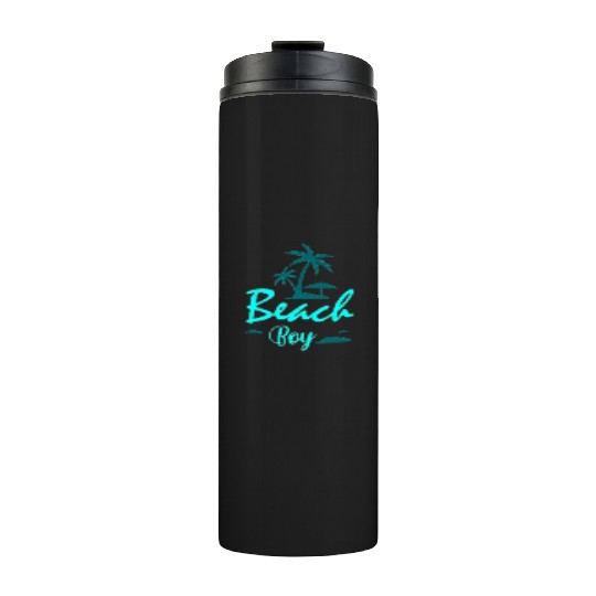 Neon Beach Boy Nostalgia Design Thermal Tumblers