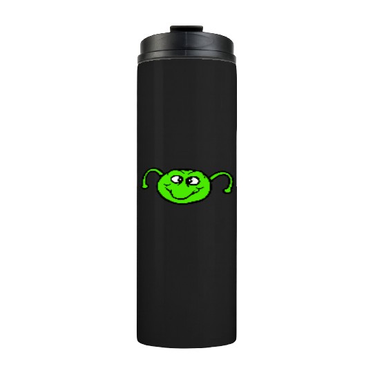 Caterpillar sweet little happy smile cute friendly Thermal Tumblers