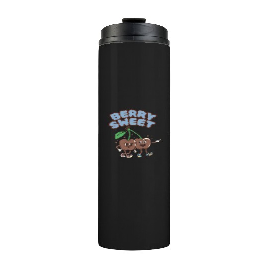Whimsical Cherry Characters Design Thermal Tumblers