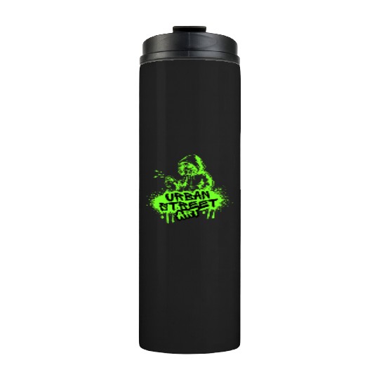 Urban Street Art Graffiti Gas Mask T-Shir Thermal Tumblers
