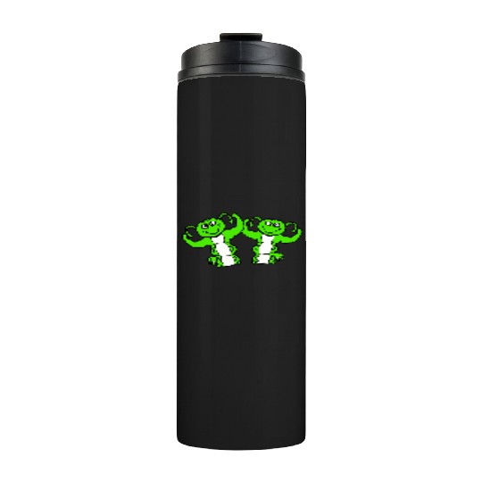 2 Caterpillars Bodybuilder Team Muscle Building Thermal Tumblers