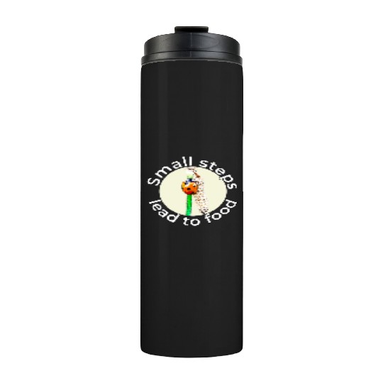 Small Steps – Ladybug White Text Thermal Tumblers