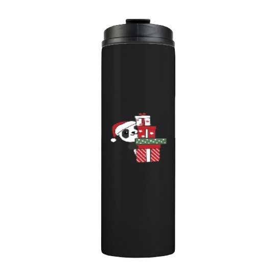 Panda Christmas Gift Winter Animals Pandas Thermal Tumblers