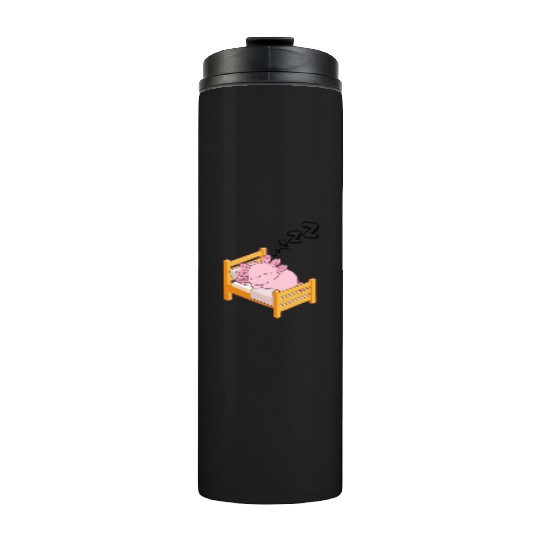 Cute Sleepy Dream axolotl Design Thermal Tumblers