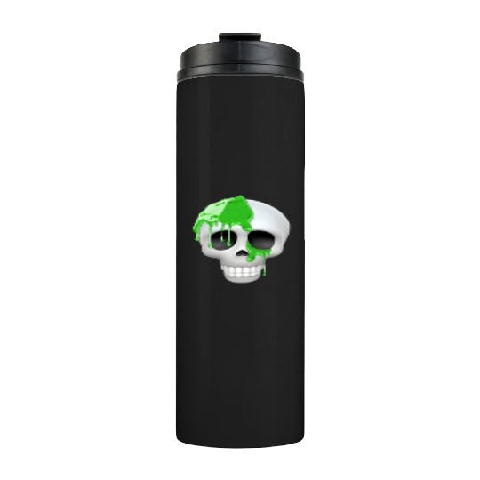 skull toxic emoticon Thermal Tumblers