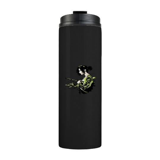 Manga - Neon Samurai with Dragon Ink Design Thermal Tumblers