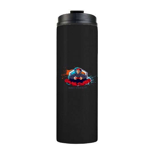 Gamer Youth Embrace in Bold Style Thermal Tumblers