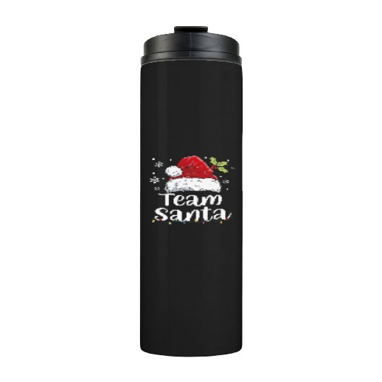 Team Santa Holiday Christmas Design Thermal Tumblers