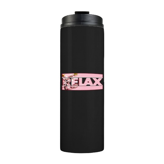 Cherry Blossom Relax Logo Thermal Tumblers