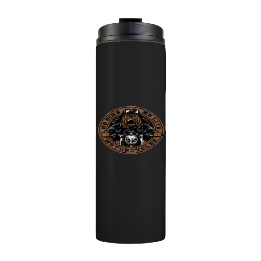 Roaring Bear Motorcycle Bike Life Thermal Tumblers