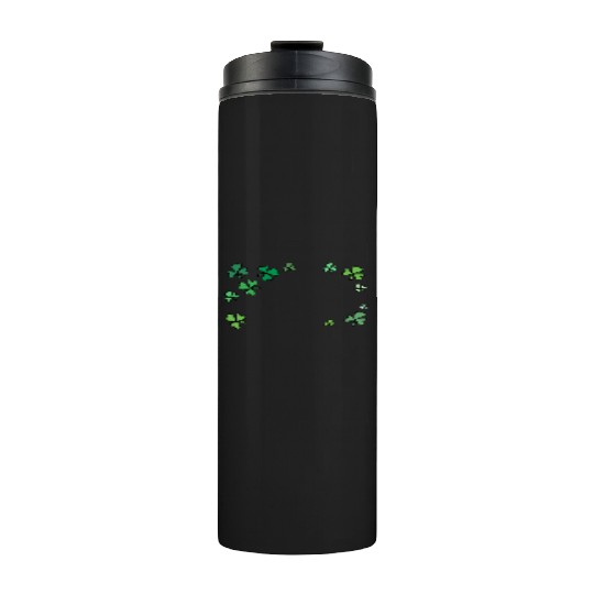 Dark green shamrocks, St Patrick's Thermal Tumblers