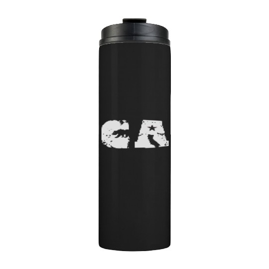 California Bear State Abbreviation Thermal Tumblers