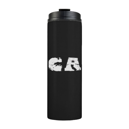 California Bear State Abbreviation Thermal Tumblers