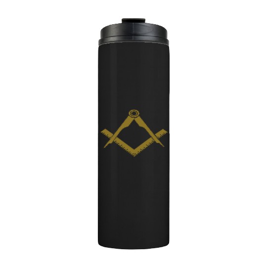 Masonic symbol, squaring the circle, freemason Thermal Tumblers