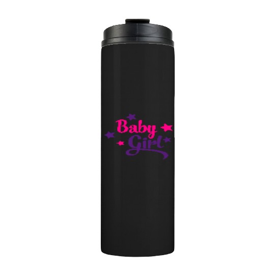 baby girl Thermal Tumblers