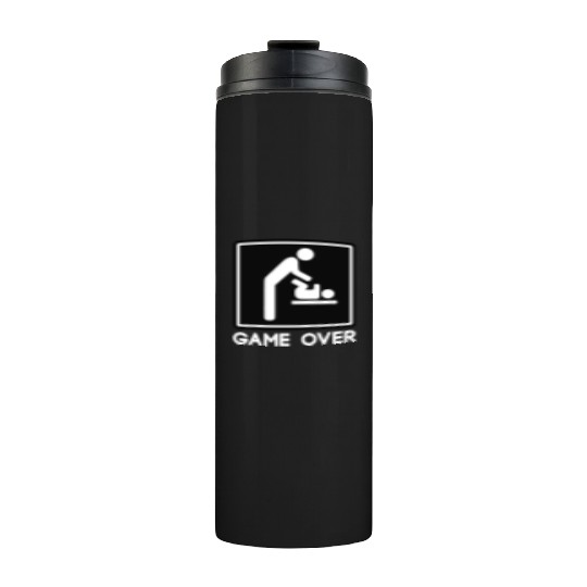 Game Over New Baby for Parent Dad Thermal Tumblers