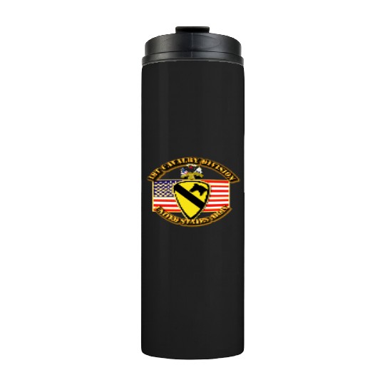 1st Cavalry Division w Flag Thermal Tumblers