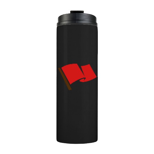 Waving Red Flag Thermal Tumblers