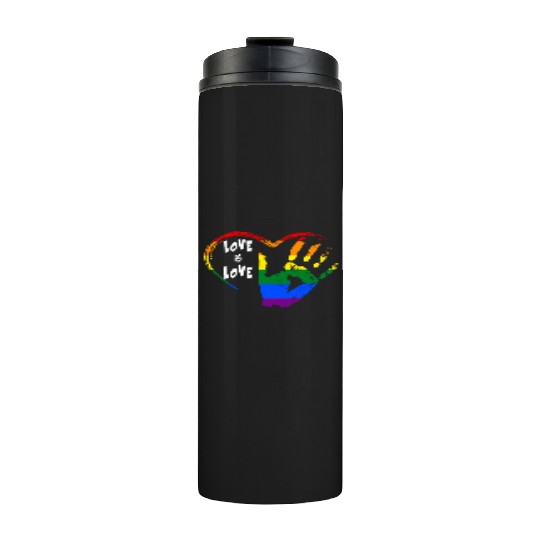 love is love Thermal Tumblers