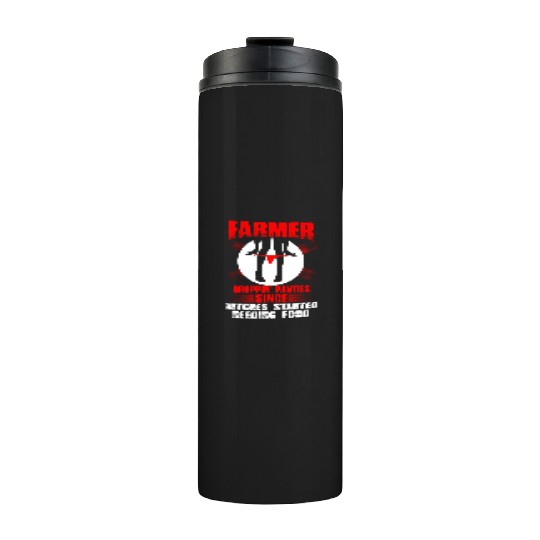 Farmer farmer's wife piglet farmer farmers farme Thermal Tumblers