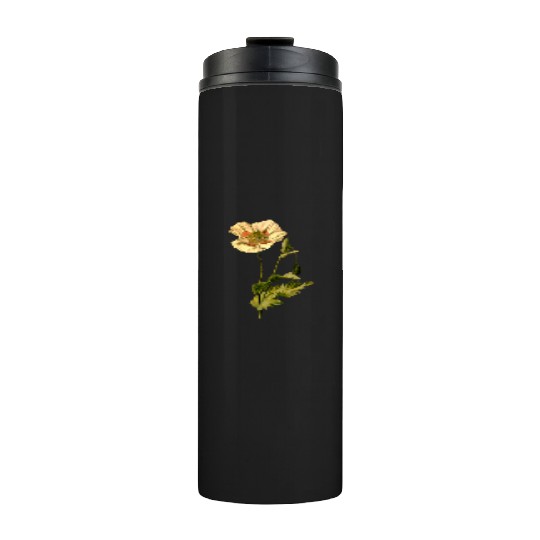 Opium poppy (detailed) Thermal Tumblers