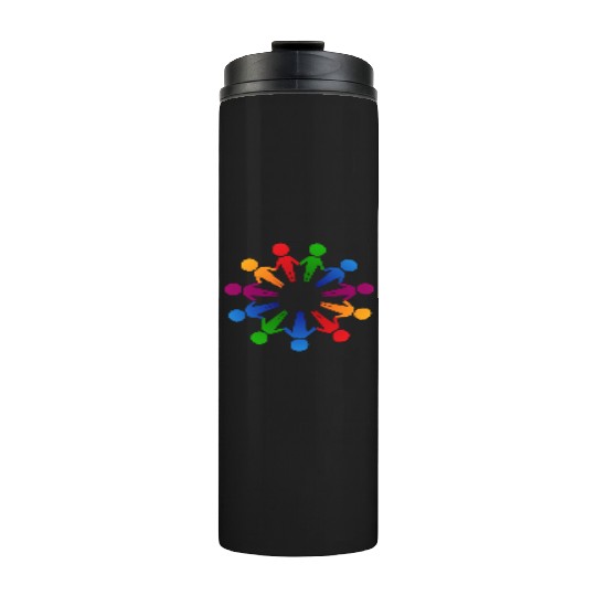 Multicultural Cooperation Circle Thermal Tumblers