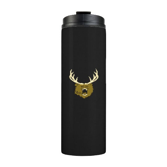 The beer - Grizzly with antlers (2c) Thermal Tumblers