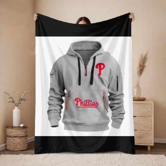 Phila.delphia Phillies Special 2024 Half Zip Throw Blankets