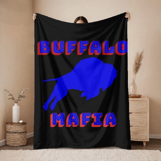 Bills Mafia Makes A Great For Buffalo Sports Fan Throw Blankets
