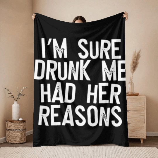 Drunk Throw Blankets