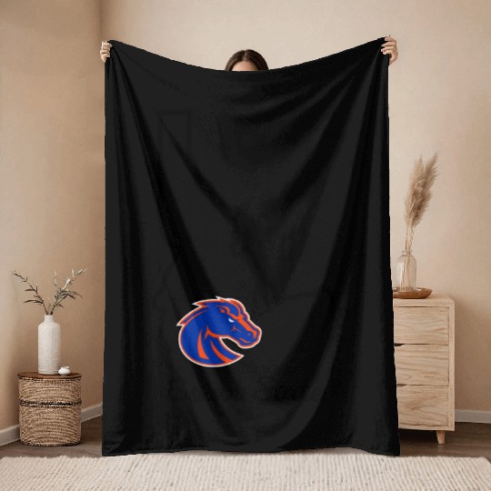 Boise State Broncos Idaho Offilly Throw Blankets