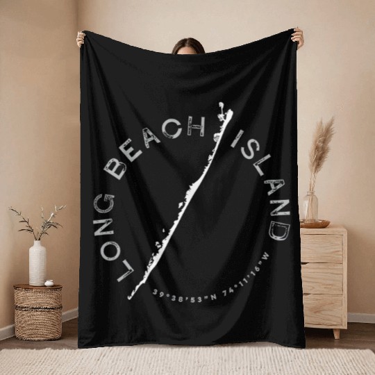 Long Beach Island Lbi Throw Blankets