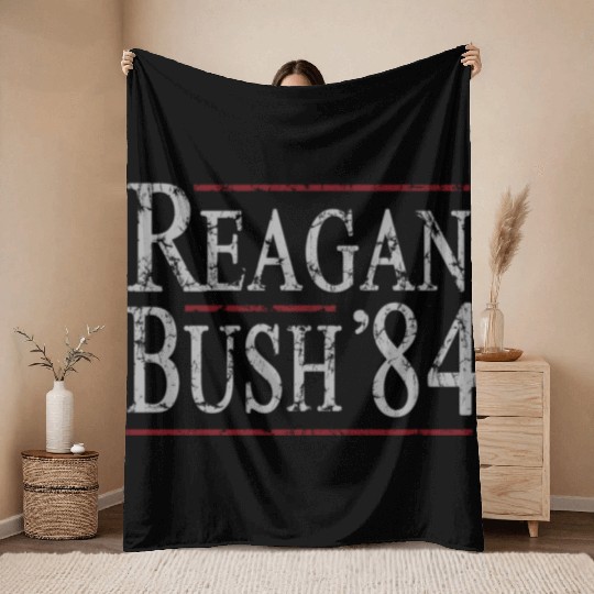 Reagan Bush 84 Throw Blankets