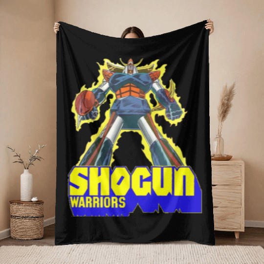 Shogun Warriors Throw Blankets