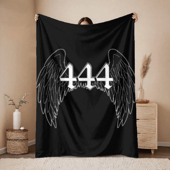 White Angel Wings Throw Blankets