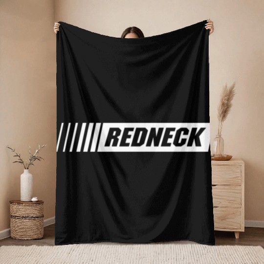 REDNECK Throw Blankets
