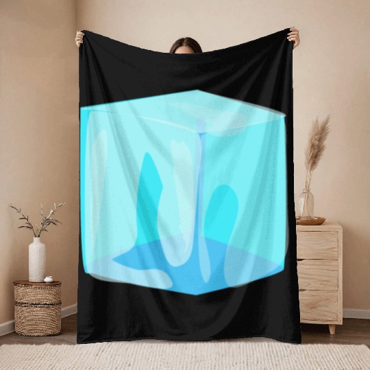 Ice Cube Throw Blankets