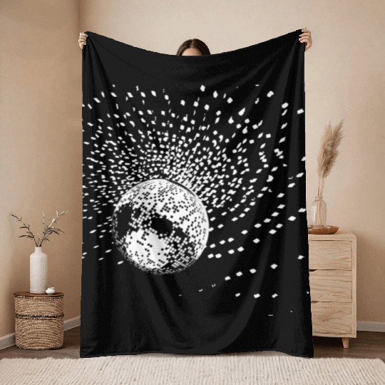 Disco ball Throw Blankets