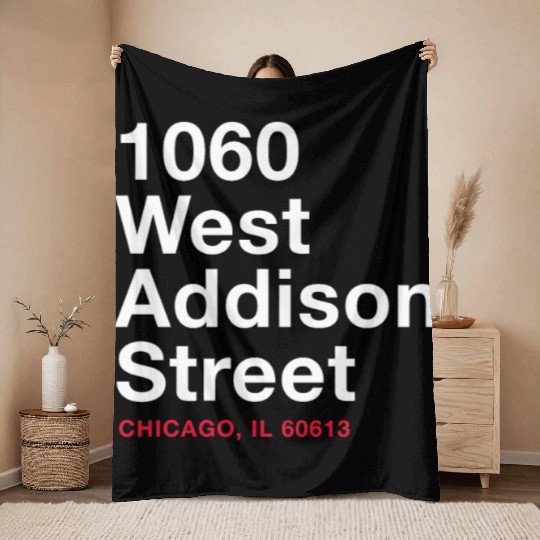 Wrigley Field Throw Blankets