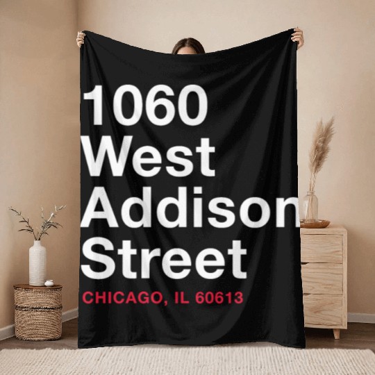 Wrigley Field Throw Blankets