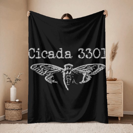 Cicada 3301 Throw Blankets