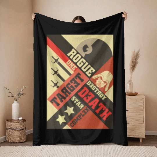 rogue one 2 Throw Blankets