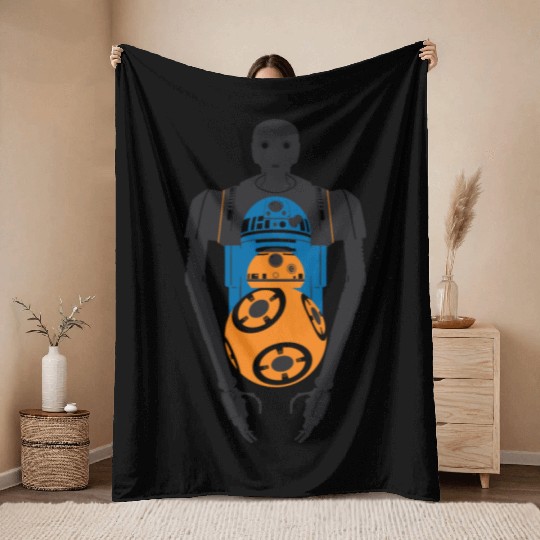 Star Wars Rogue One The Droids You're Looking For Throw Blankets