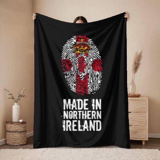 Made In Northern Ireland Throw Blankets