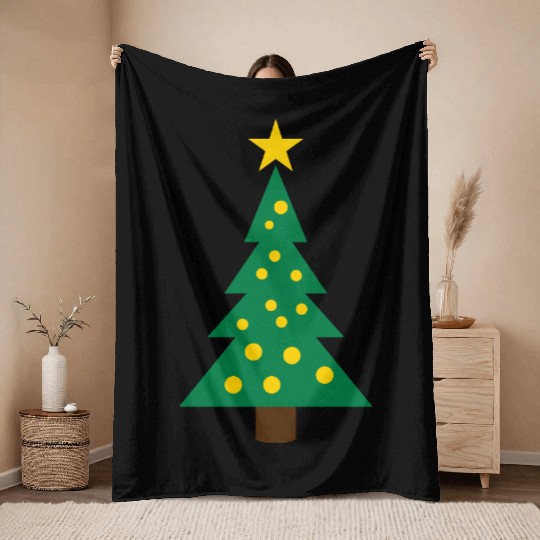 Christmas tree Throw Blankets