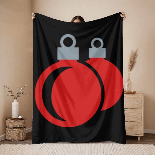 Christmas balls - xmas Throw Blankets