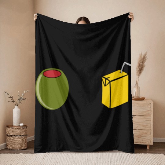 Olive Juice I Love You Throw Blankets