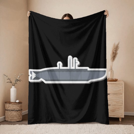 submarine Throw Blankets